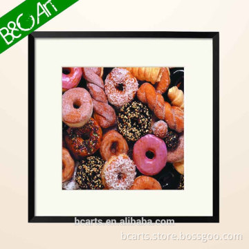 Kid ' s love sweet donut oil painting